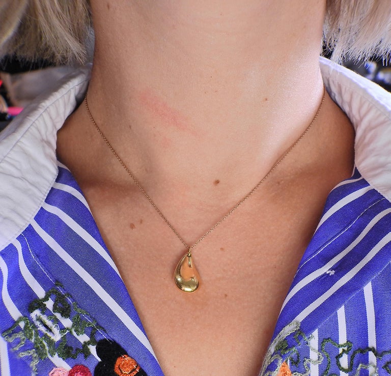 Elsa peretti teardrop necklace 2025