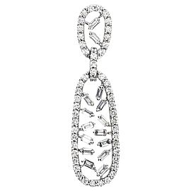 2.94 Carat Baguette Diamond Fashion Pendant