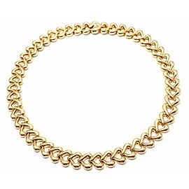 Van Cleef & Arpels 18k Yellow Gold Heart Choker Necklace