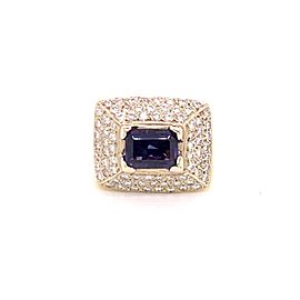 Diamond Amethyst Ring 10k 1.88 TCW Women Certified $2,700