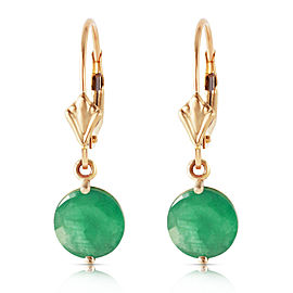 3.3 CTW 14K Solid Gold Pretty girl Emerald Earrings