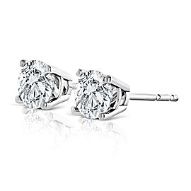 Jewelili 2ct 14k White Gold IJ I1 Diamond Earrings Studs