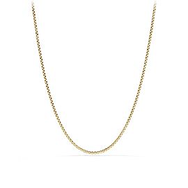 David Yurman Small Box Chain in 18k Yellow Gold 2.7mm, 22 inch