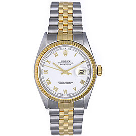 Rolex Datejust 16013 Stainless Steel and 18K Yellow Gold 36mm Mens Watch