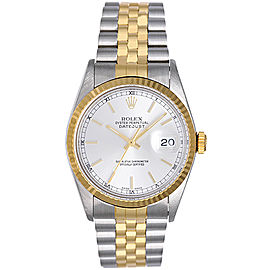 Rolex Datejust 16013 Stainless Steel and 18K Yellow Gold 36mm Mens Watch