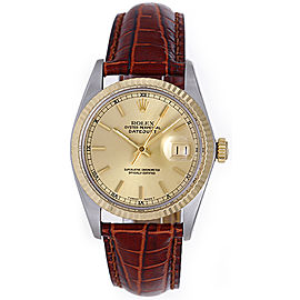 Rolex Datejust 16013 Stainless Steel and 18K Yellow Gold 36mm Mens Watch