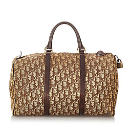 Dior Dior Oblique Canvas Boston Bag