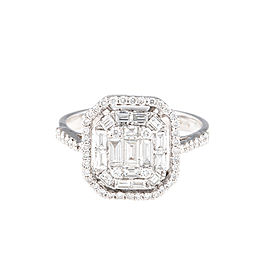 Mosaic Collection 18K White Gold Diamonds Ring