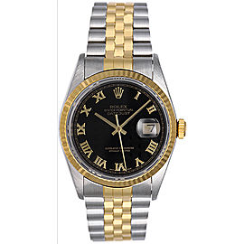 Rolex Datejust 16233 Stainless Steel and 18K Yellow Gold 36mm Mens Watch