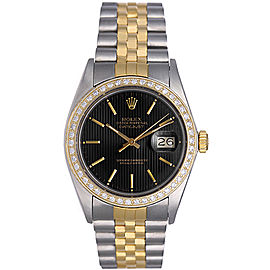 Rolex Datejust 16013 Stainless Steel and 18K Yellow Gold 36mm Mens Watch