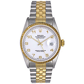 Rolex Datejust 16233 Stainless Steel and 18K Yellow Gold 36mm Mens Watch