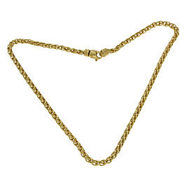 David Yurman 18K Yellow Gold Wheat Chain Necklace