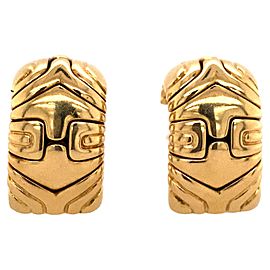 18k Gold Bulgari Parentesi Gold Hoop Earrings
