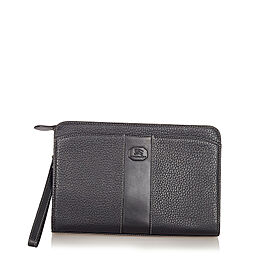 Burberry Leather Clutch Bag