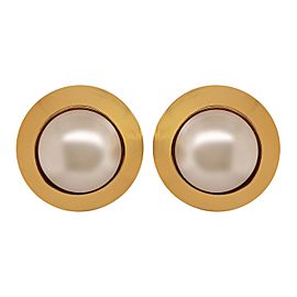 Chanel Large Mabe Pearl Earrings