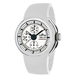 Fortis White White Silicone Strap 661.20.32 Si.02 Watch