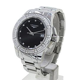 Longines Conquest Stainless Steel Quartz 35mm Womens Watch