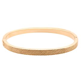 14K Yellow Gold Florentine Bangle
