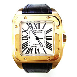 Cartier Santos 100 Yellow Gold W20112Y1 38mm Watch