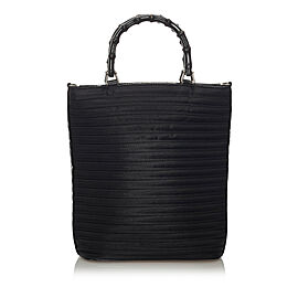 Gucci Bamboo Canvas Tote Bag