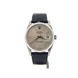 Mens Rolex Stainless Steel Date Silver 15000