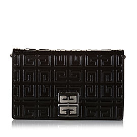 Givenchy 4G Embossed Leather Crossbody Bag