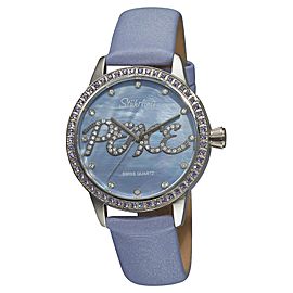 Stuhrling Peace 519P.1115V78 Stainless Steel & Leather MOP 38mm Watch