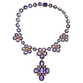 Gold Amethyst Necklace