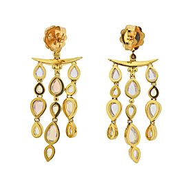 Temple St. Clair Moonstone Diamond Gold Chandelier Earrings