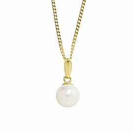 18k yellow gold Akoya Pearl Necklace