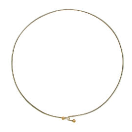 Tiffany & Co. 925 Sterling Silver & 18K Yellow Gold Choker Necklace