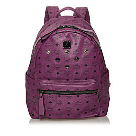 MCM Visetos Stark Leather Backpack