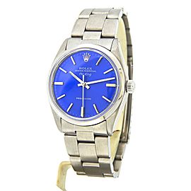 Mens Rolex Stainless Steel Air-King Blue 5500