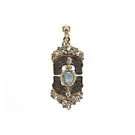 Armenta 18k Yellow Gold; Bronze Pendant/enhancer