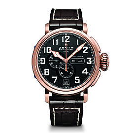 ZENITH Pilot Type 20 Annual Calendar 87.2430.4054.21/C721 Brown Calfskin 48mm Mens Watch