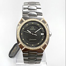 OMEGA SEAMASTER POLARIS 2 Tone 31mm 0.58TCW Diamond Watch