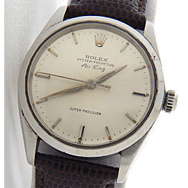 Mens Rolex Stainless Steel Air-King Silver 5500
