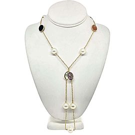 South Sea Pearl Quartz Necklace 14k Gold 12.65 mm 35" Certified $3,950 822109