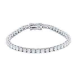 True 14k White Gold 8.32ct Diamond Tennis Bracelet