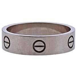 Cartier Love White Gold Band Ring