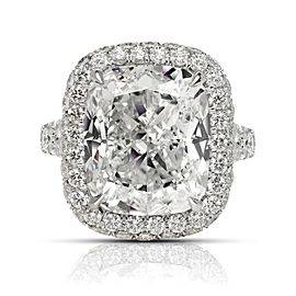 14 CARAT CUSHION CUT E COLOR VVS2 CLARITY DIAMOND ENGAGEMENT RING PLATINUM GIA CERTIFIED 11 CT E VVS2 BY MIKE NEKTA