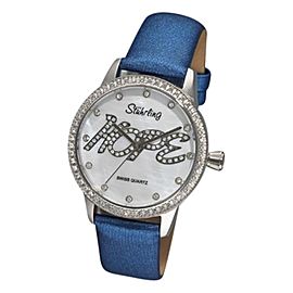 Stuhrling Hope 519H.1115C7 Stainless Steel & Leather MOP 38mm Watch