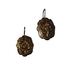 Alberto Juan Brass Sea Shell Earrings