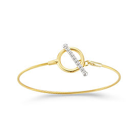 I.Reiss 14K Yellow Gold 0.1 Diamond Bracelet