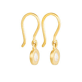 Yossi Harari Jewelry Roxanne 24k Gold Rose-Cut Diamond Mica Earrings