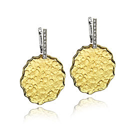 I.Reiss 14K Yellow Gold 0.12 Diamond Earrings