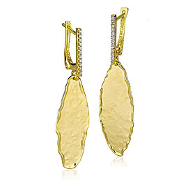 I.Reiss 14K Yellow Gold 0.13 Diamond Earrings