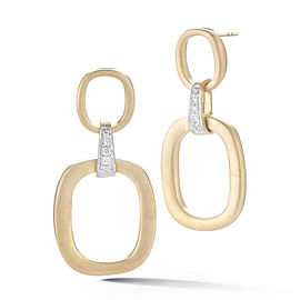 I.Reiss 14K Yellow Gold 0.1 Diamond Earrings