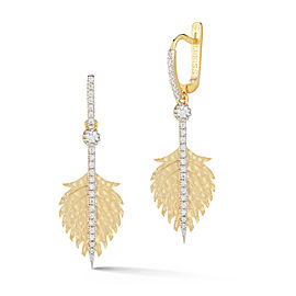 I.Reiss 14K Yellow Gold 0.45 Diamond Earrings
