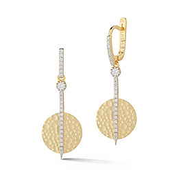 I.Reiss 14K Yellow Gold 0.45 Diamond Earrings